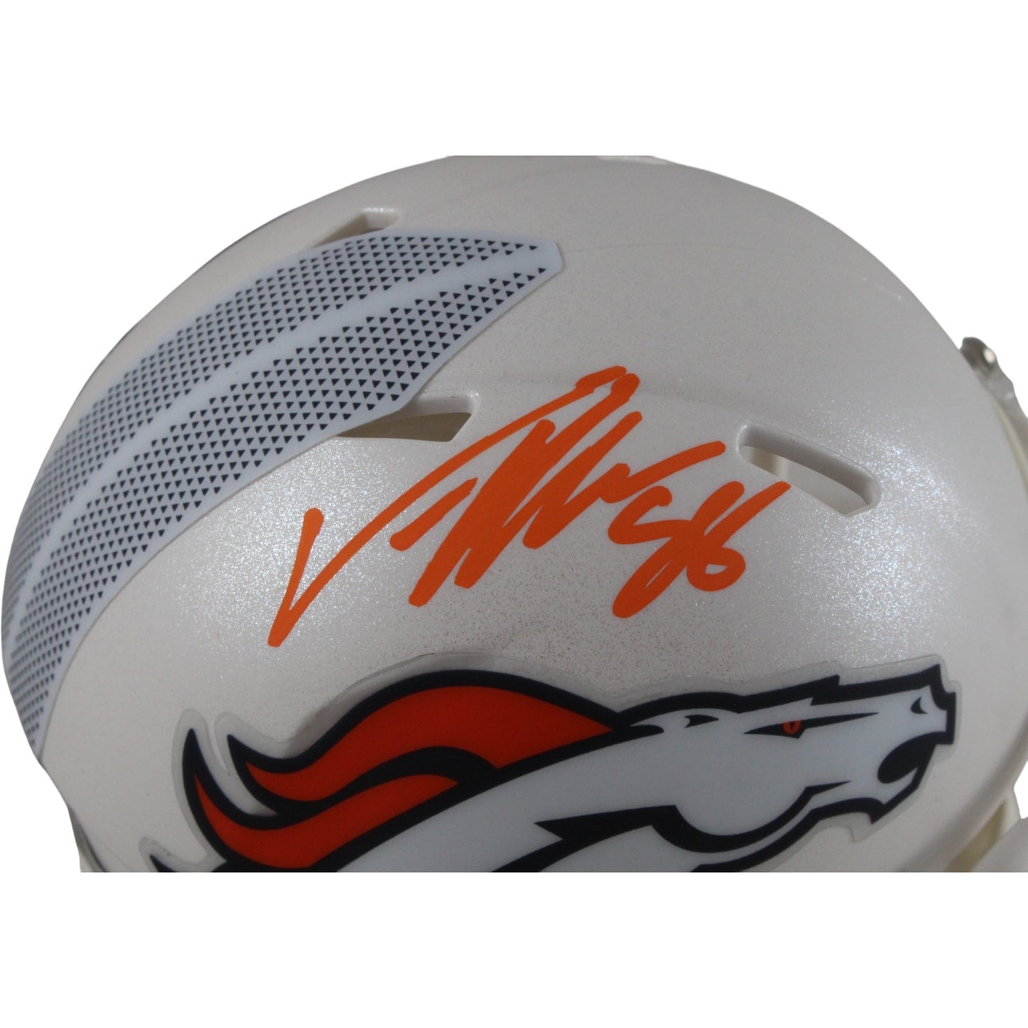 Von Miller Autographed Denver Broncos 2024 Alternate Mini Helmet (BAS)