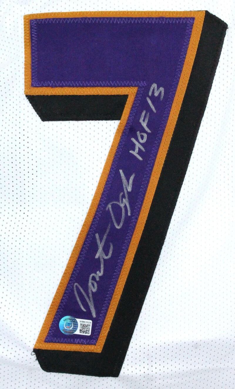 Jonathan Ogden Signed Baltimore Ravens White Custom Jersey