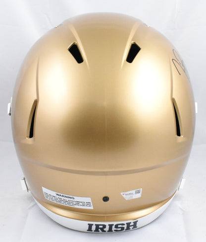 Tim Brown Signed Notre Dame Fighting Irish Full Size Speed Helmet - Black