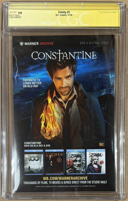 Ben Affleck, Gal Gadot & Henry Cavill Signed Trinity #1 Comic CGC 9.8