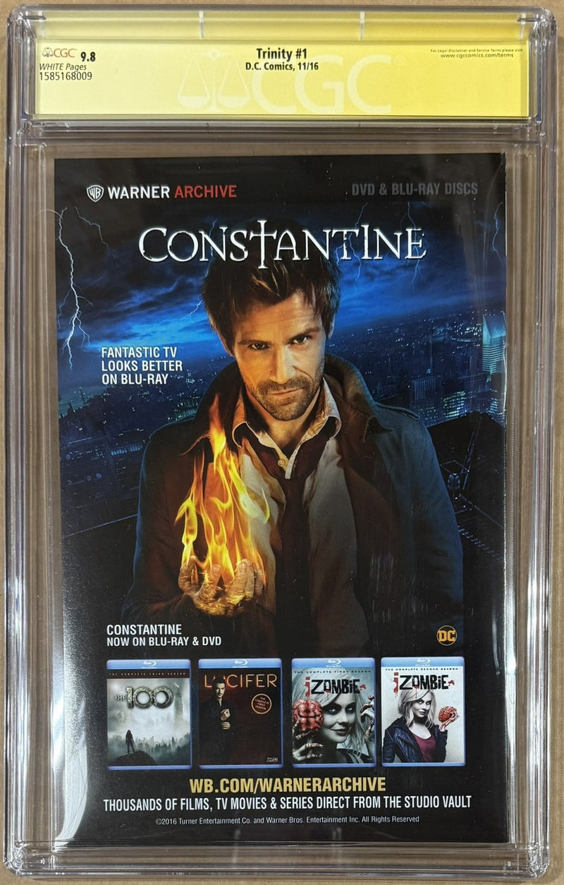 Ben Affleck, Gal Gadot & Henry Cavill Signed Trinity #1 Comic CGC 9.8