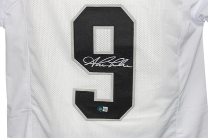 Shane Lechler Autographed Pro Style White Football Jersey Beckett BAS