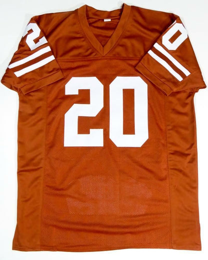 Earl Campbell Signed Texas Longhorns Style Orange Custom Jersey