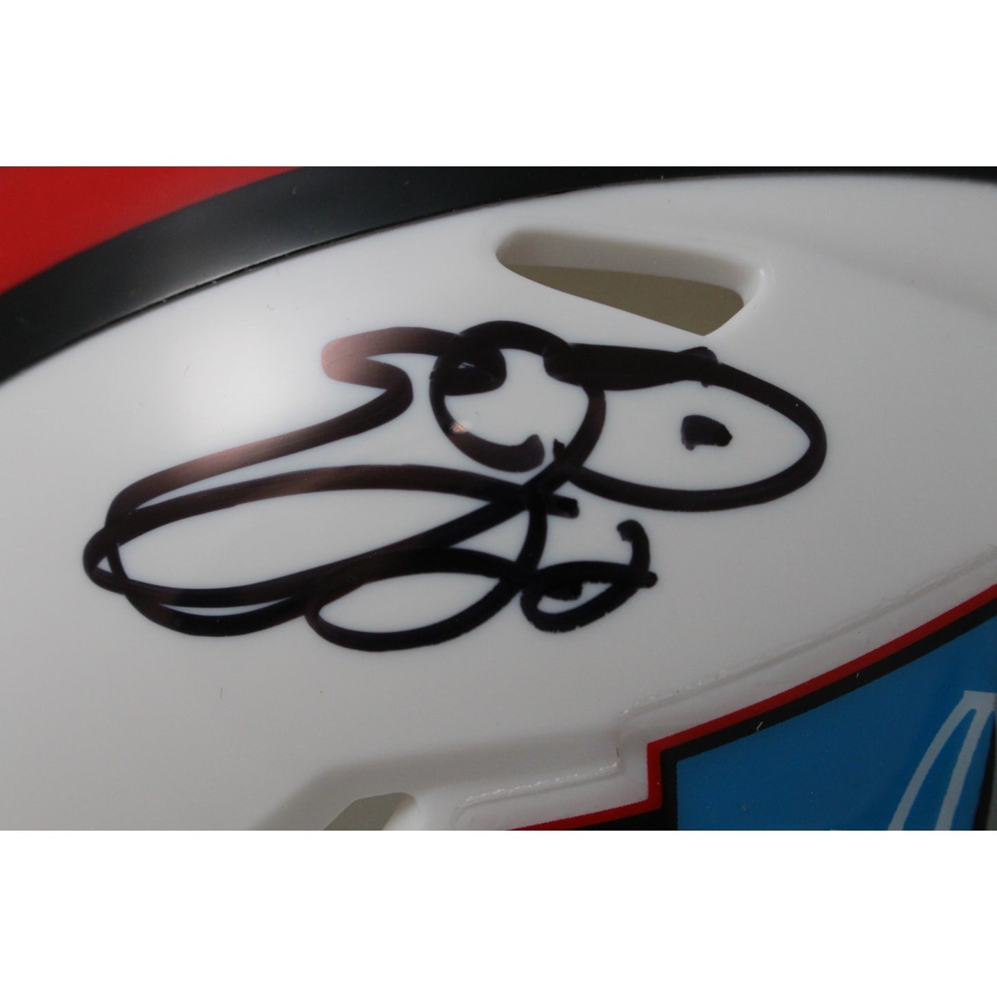 Emmitt Smith Autographed NFL Hall of Fame Speed Mini Helmet (BAS)