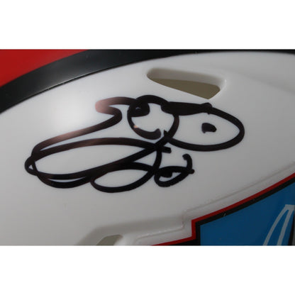 Emmitt Smith Autographed NFL Hall of Fame Speed Mini Helmet (BAS)