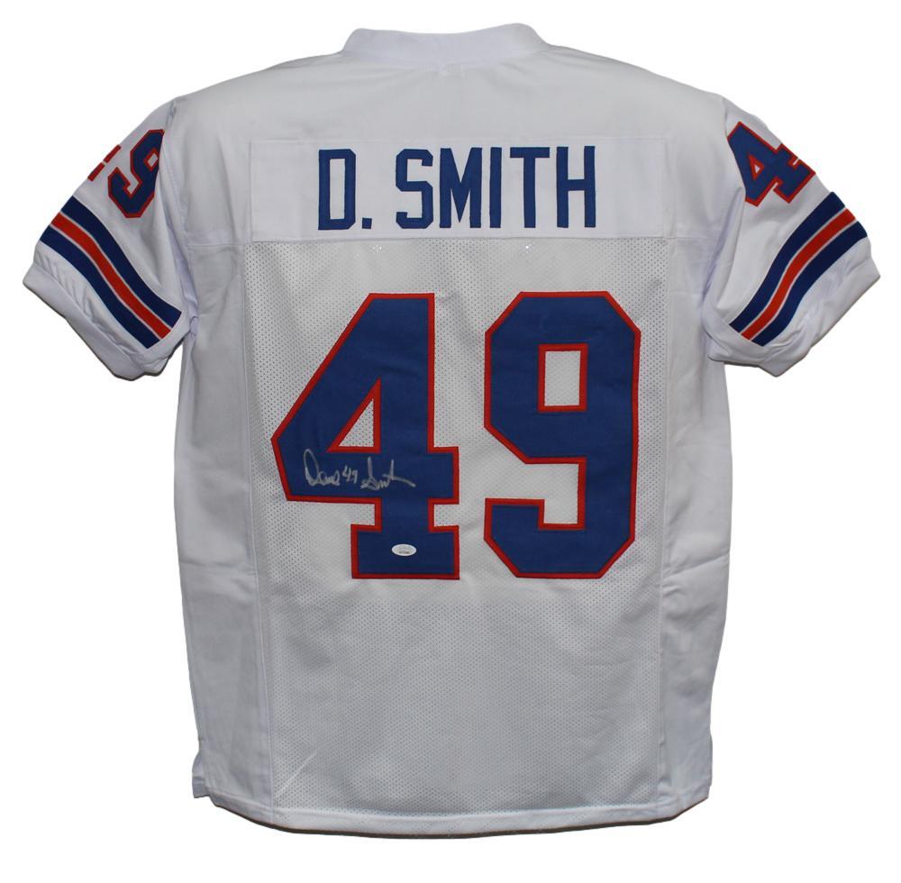 Dennis Smith Signed Denver Broncos Custom Pro-Style White Jersey