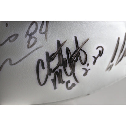 Mike Shanahan, Rod Smith & Jason Elam Signed Denver Broncos 2002 Team Football