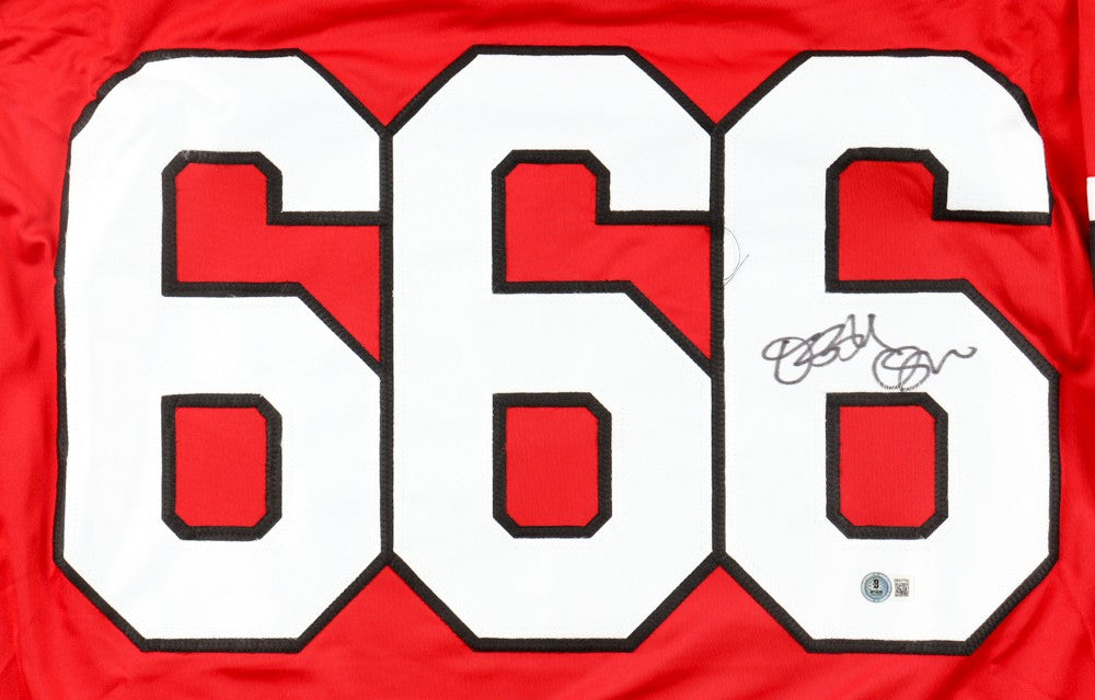 Ozzy Osbourne Autographed Custom Red Entertainment Jersey