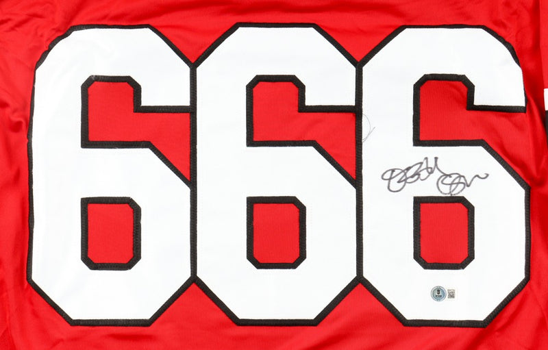 Ozzy Osbourne Autographed Custom Red Entertainment Jersey