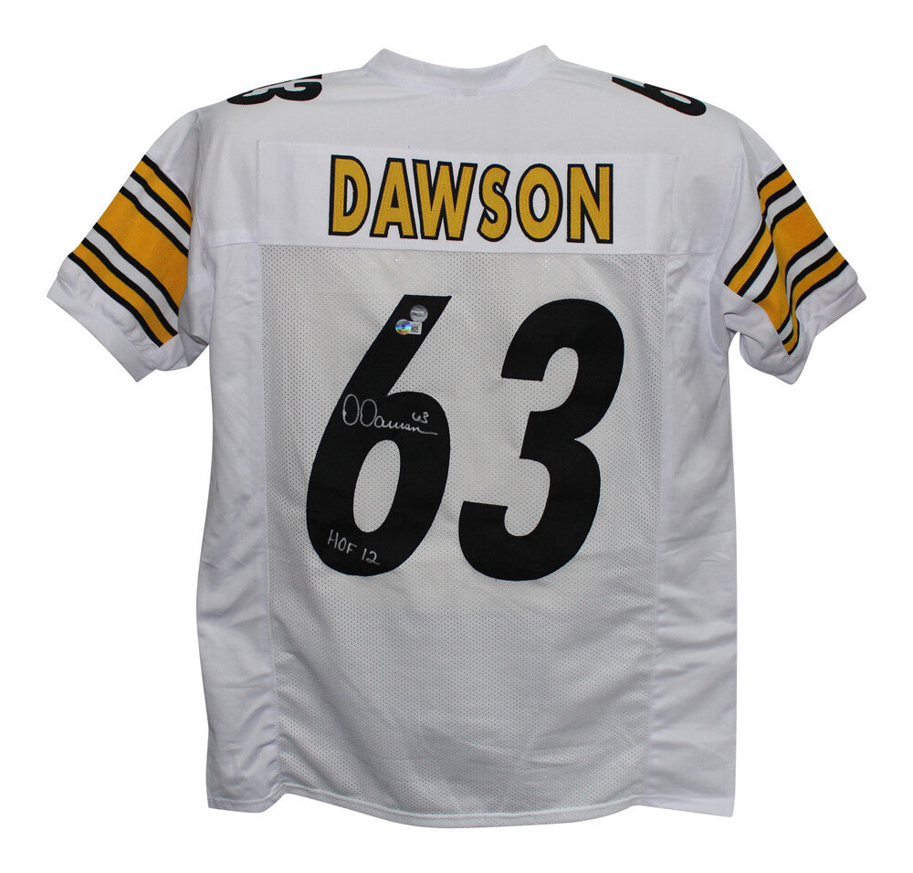 Dermontti Dawson Signed Pittsburgh Steelers Custom Jersey (Beckett)