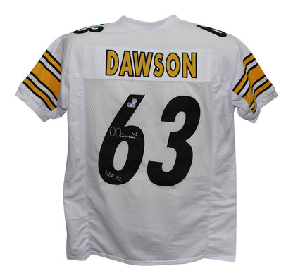 Dermontti Dawson Signed Pittsburgh Steelers Custom Jersey (Beckett)