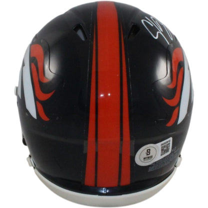 Champ Bailey Signed Denver Broncos Throwback Mini Helmet