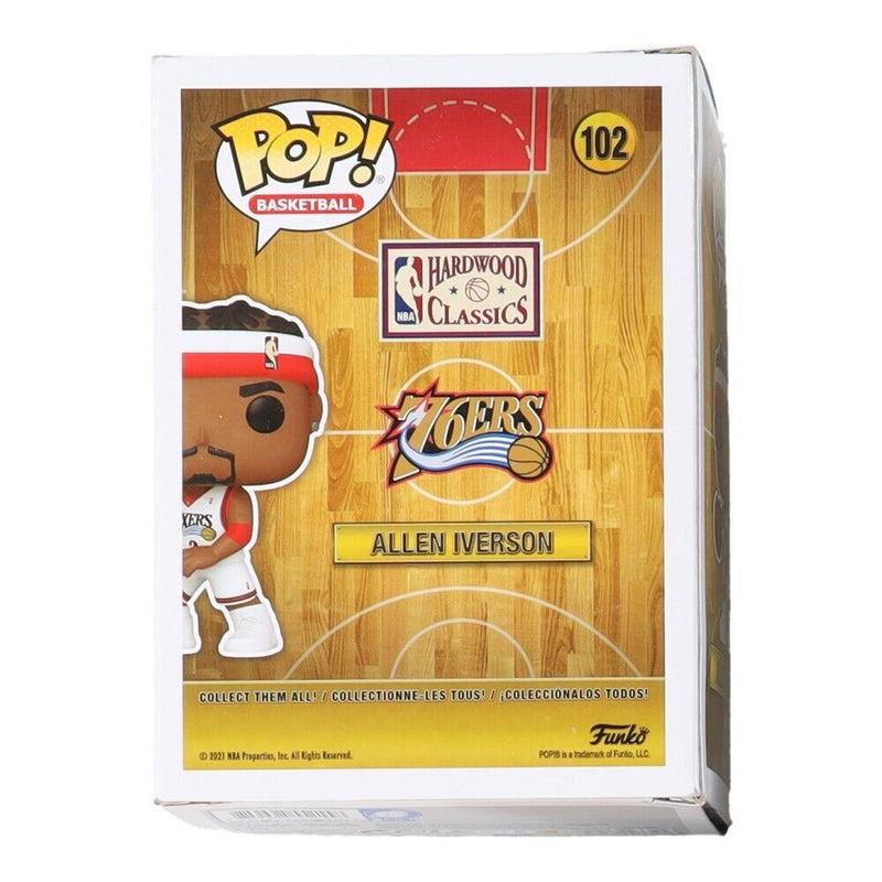 Allen Iverson Philadelphia 76ers Signed Funko Pop #102 JSA