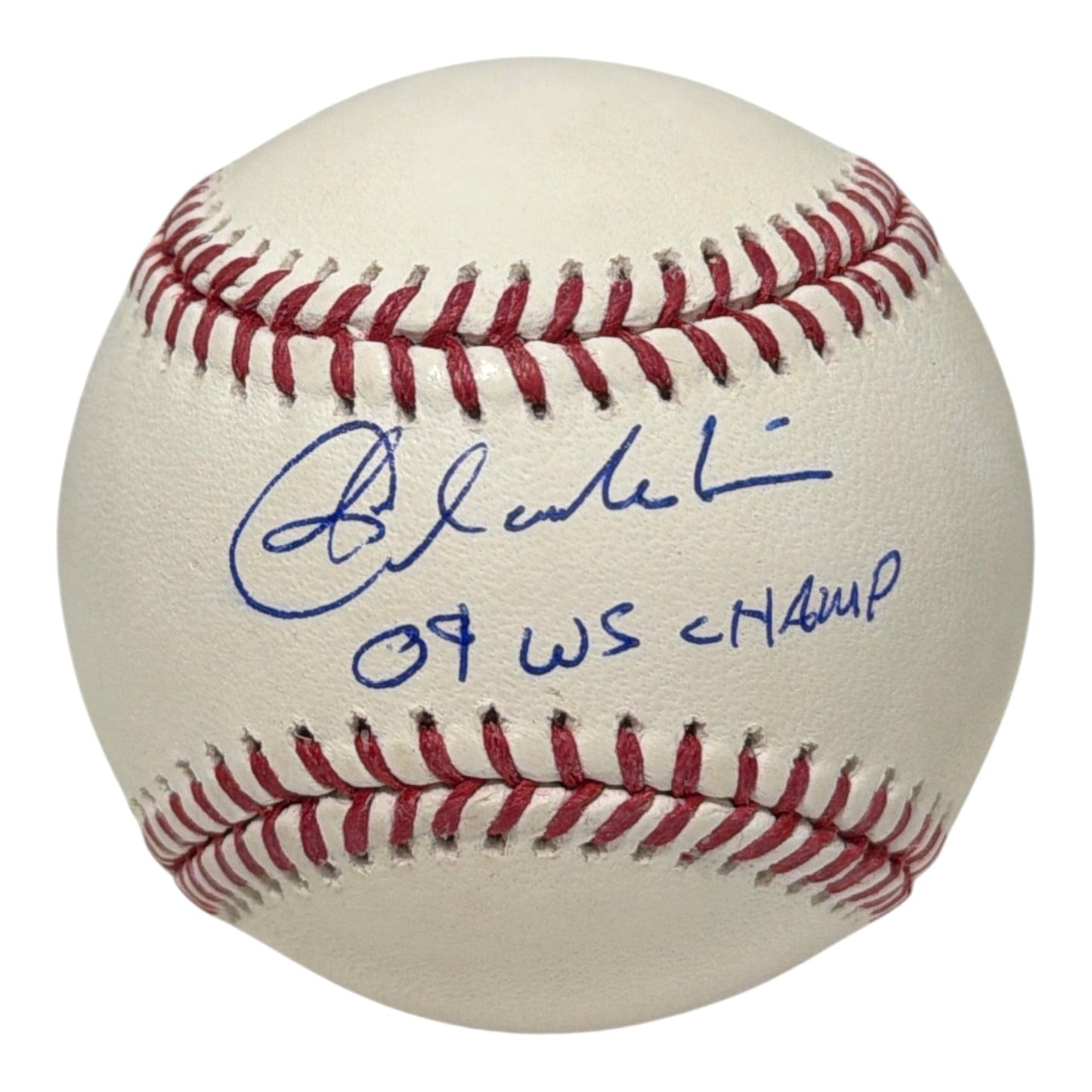 Joba Chamberlain Signed Official MLB Baseball - 09 WS Champs Inscription