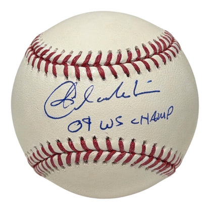 Joba Chamberlain Signed Official MLB Baseball - 09 WS Champs Inscription