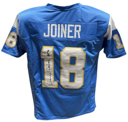 Charlie Joiner Autographed San Diego Chargers Pro Style Football Jersey