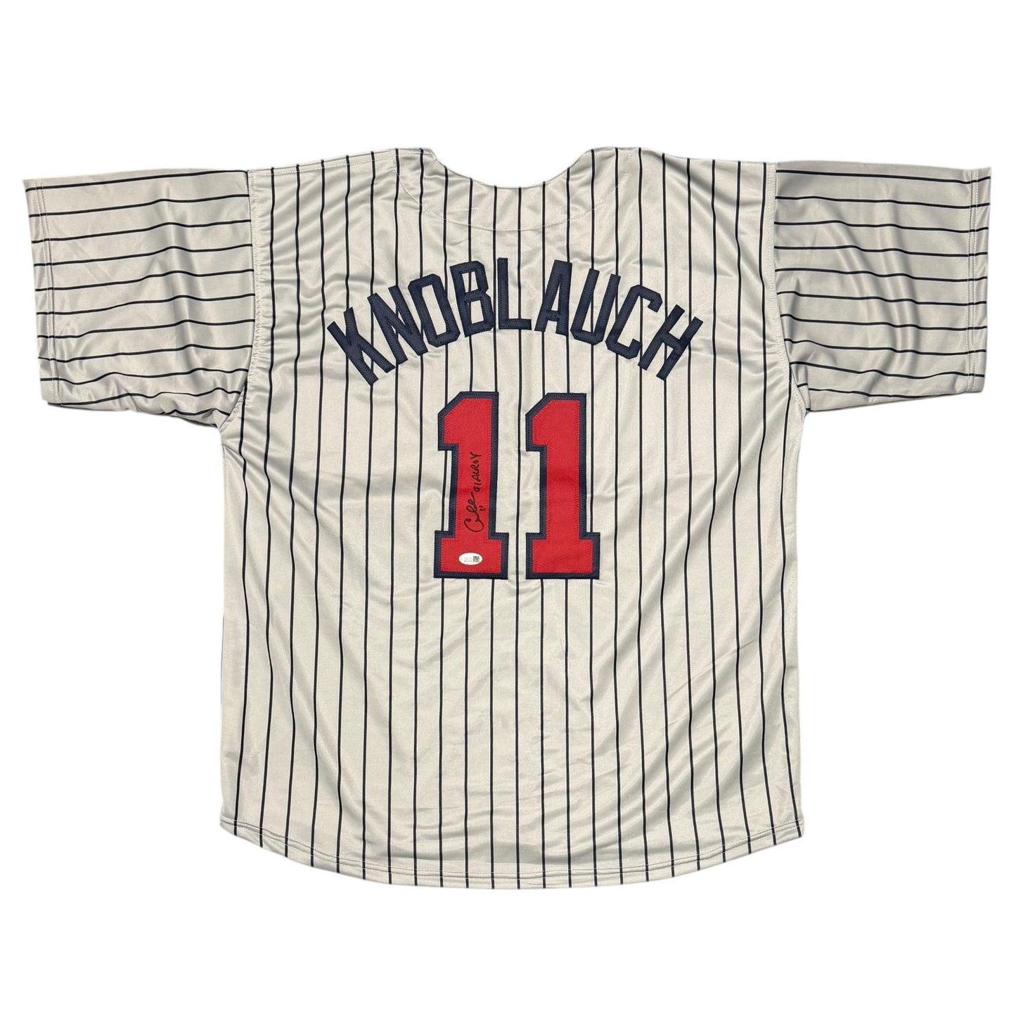 Chuck Knoblauch Signed Minnesota Twins Custom Jersey (91 AL ROY) JSA
