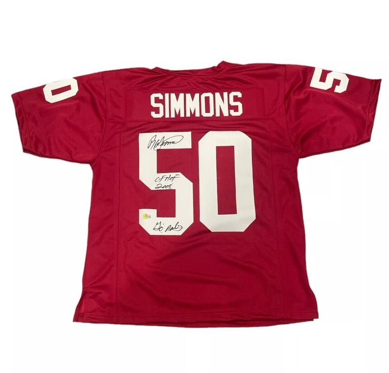 Ron Simmons Signed Florida State Seminoles Custom Jersey (Beckett)