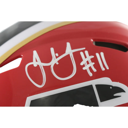 Julio Jones Signed Atlanta Falcons Authentic Throwback Helmet