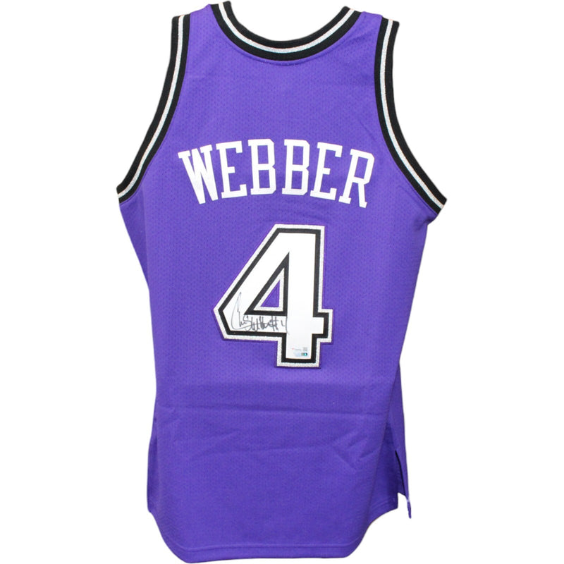 Chris Webber Signed Sacramento Kings Mitchell & Ness Jersey