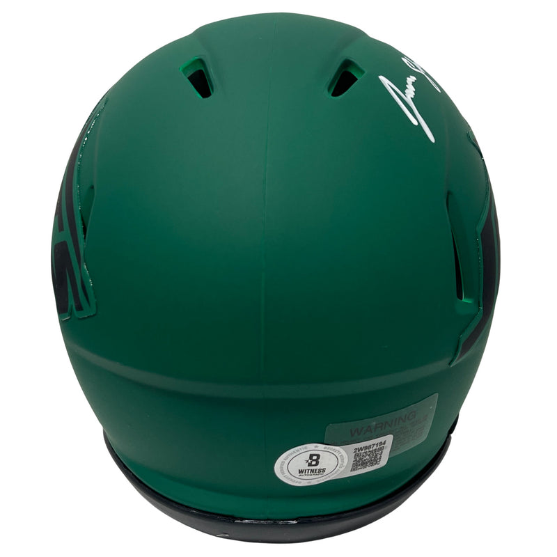 Jamien Sherwood New York Jets Autographed Rave Mini Helmet (BAS COA)