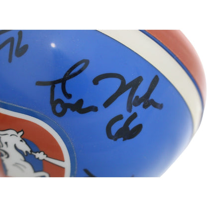 Gary Zimmerman, Tom Nalen & 1997 Broncos OL Multi-Signed Mini Helmet