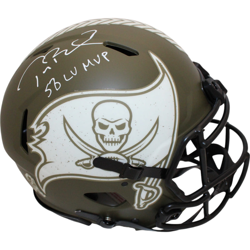 Tom Brady Signed Tampa Bay Buccaneers STS Authentic Full Size Helmet
