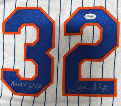 Steven Matz Signed New York Mets Jersey with "Amazin" Inscription