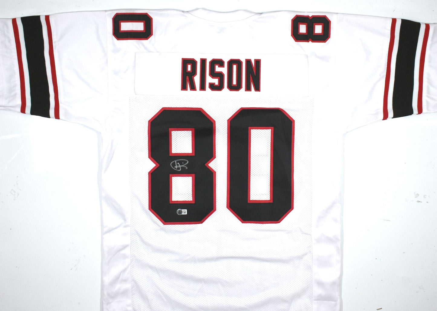 Andre Rison Signed White Custom Pro Style Jersey