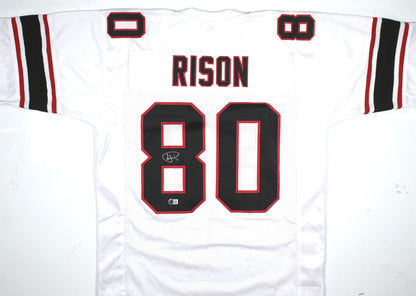 Andre Rison Signed White Custom Pro Style Jersey