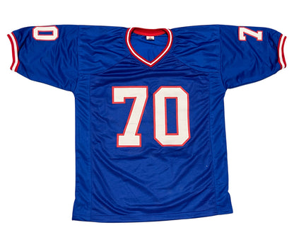 Leonard Marshall Signed New York Giants Custom Jersey (2x SB Champ)