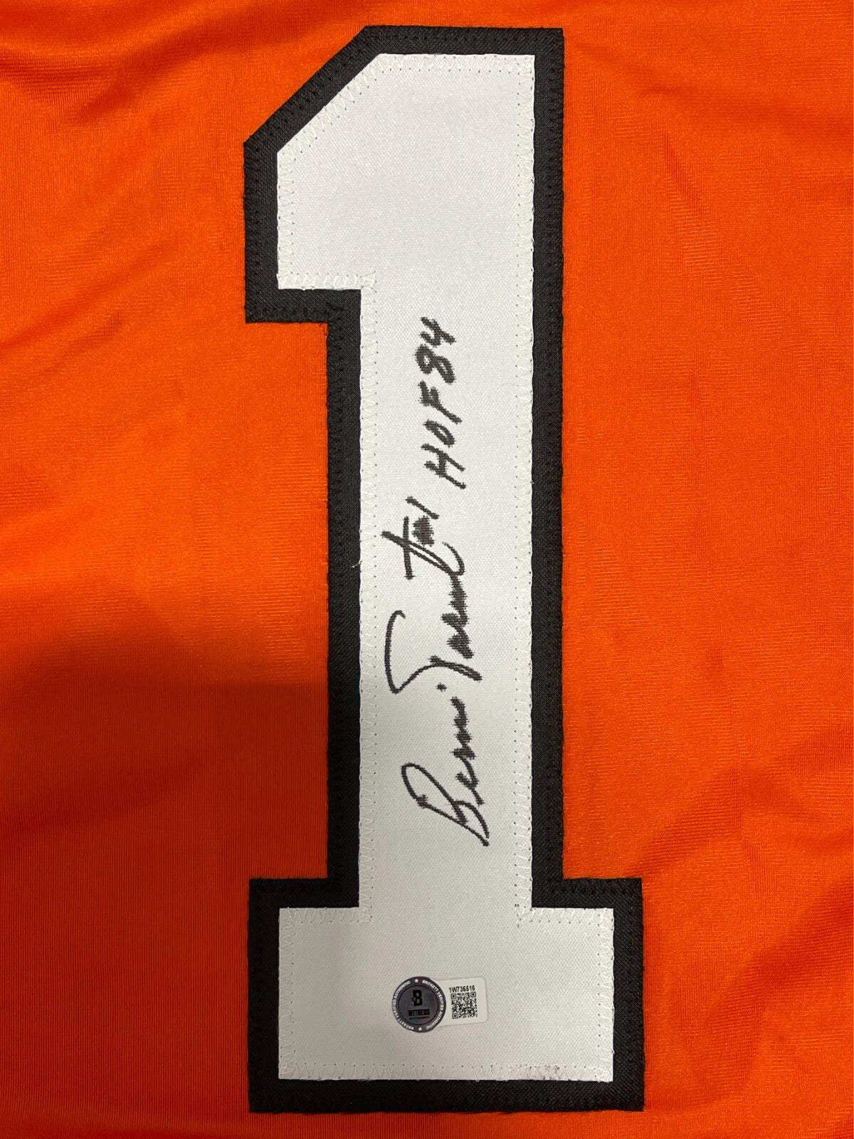 Bernie Parent Philadelphia Flyers Signed Custom Jersey HOF 84