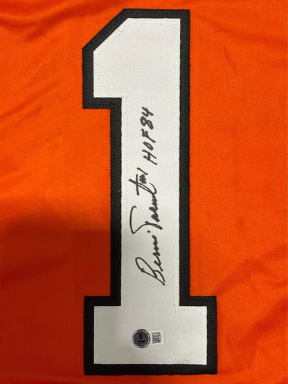 Bernie Parent Philadelphia Flyers Signed Custom Jersey HOF 84