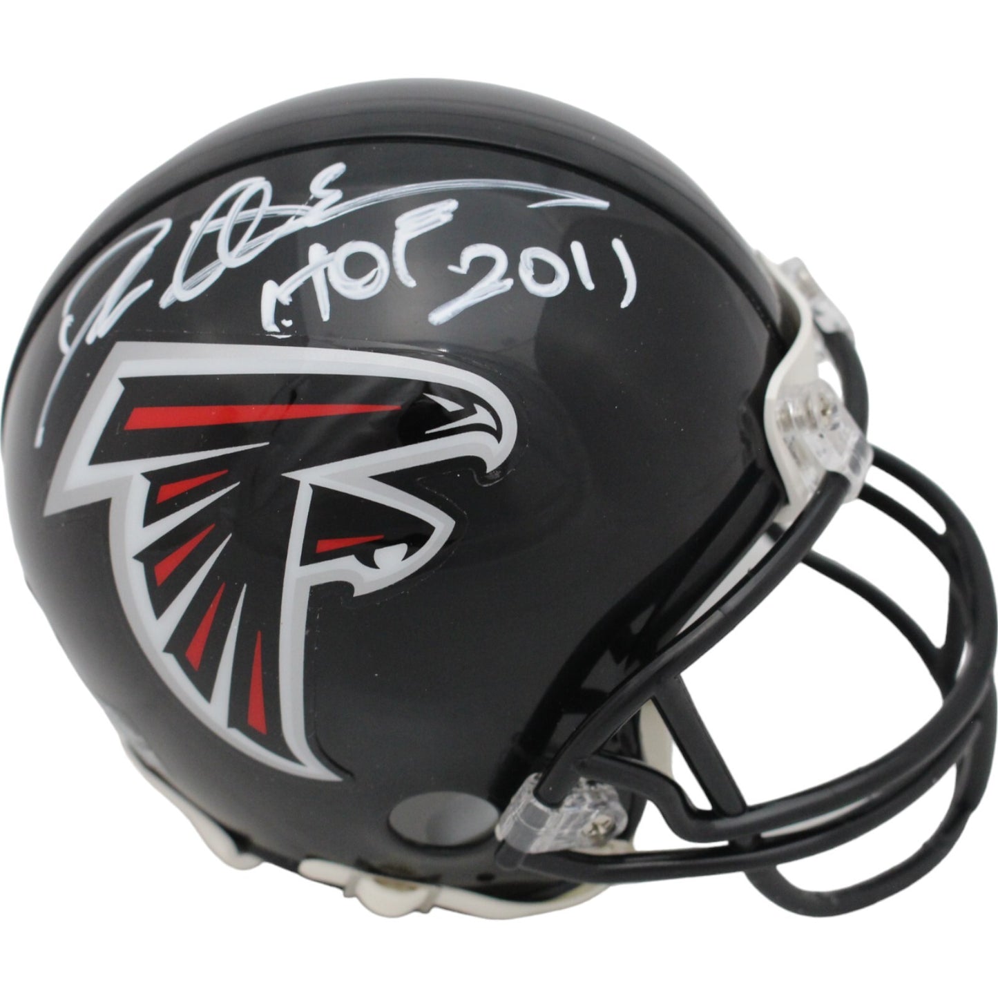 Deion Sanders Signed Atlanta Falcons VSR4 Throwback Mini Helmet HOF 2011