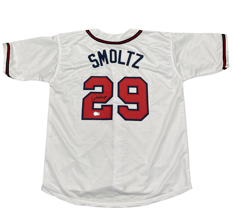 John Smoltz Signed Atlanta Braves Custom Jersey (Beckett Witness COA)