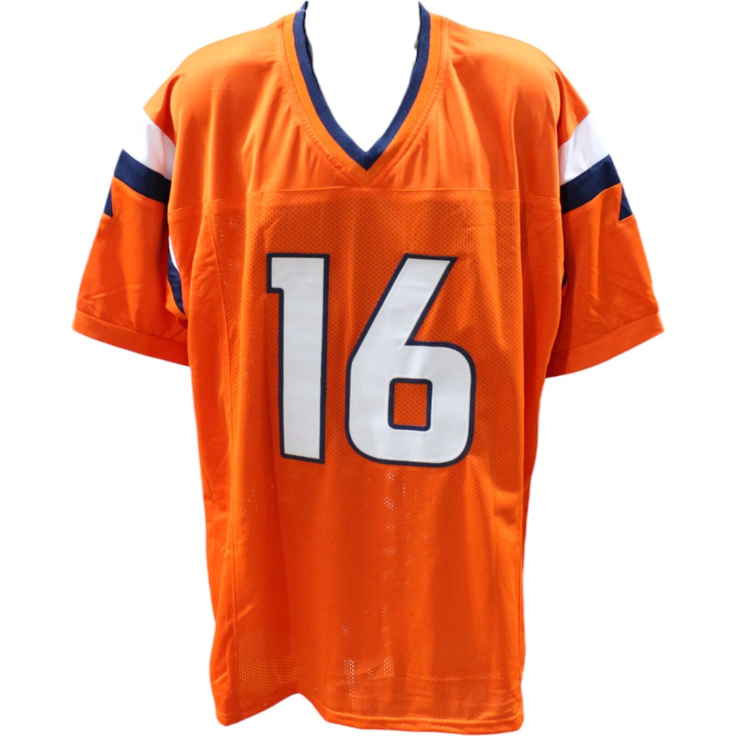 Troy Franklin Autographed Custom Orange Jersey (BAS COA)