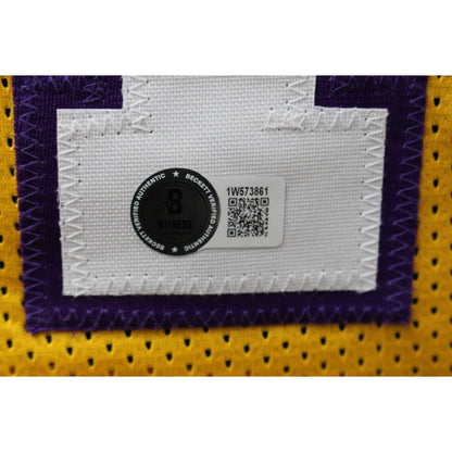 Shaquille O'Neal Signed Pro Style Yellow Basketball Jersey (Beckett COA)