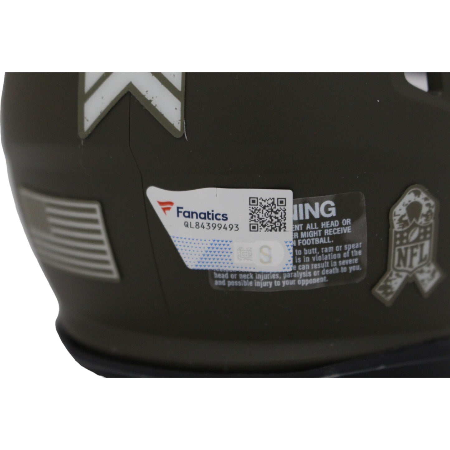 Devonta Smith Signed Philadelphia Eagles 2022 Salute to Service Mini Helmet
