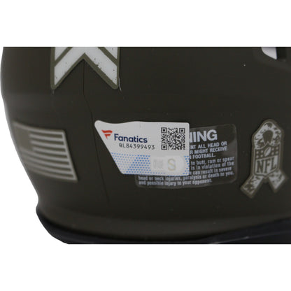 Devonta Smith Signed Philadelphia Eagles 2022 Salute to Service Mini Helmet