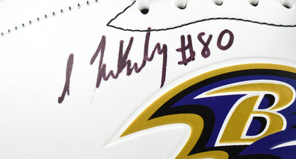 Isaiah Likely Signed Baltimore Ravens Logo Football
