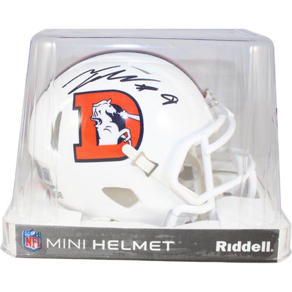 Talanoa Hufanga Autographed Denver Broncos 2023 Alternate Mini Helmet