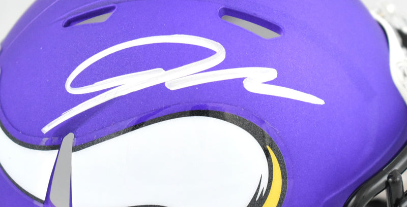 Jordan Addison Signed Minnesota Vikings Speed Mini Helmet