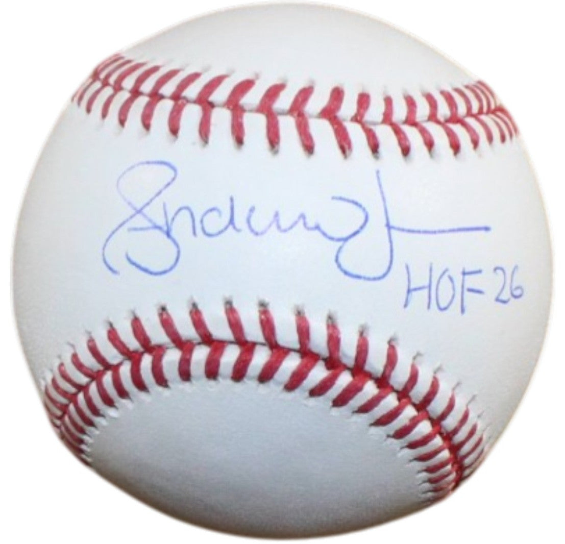 Andruw Jones Autographed Atlanta Braves Official Major League Baseball (HOF)