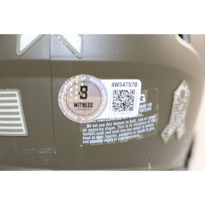 Dak Prescott Signed Dallas Cowboys 2022 Salute to Service Mini Helmet