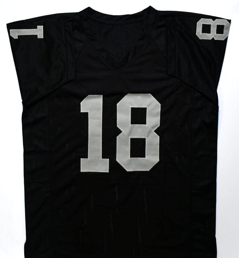 Randy Moss Autographed Oakland Raiders Black Custom Jersey