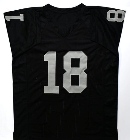 Randy Moss Autographed Oakland Raiders Black Custom Jersey