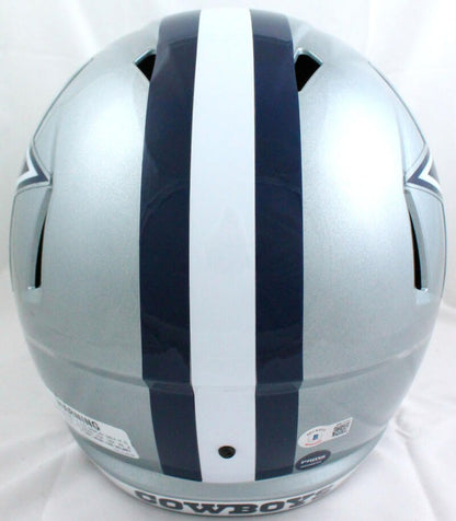 Emmitt Smith Signed Dallas Cowboys Full Size Speed Replica Helmet - Black