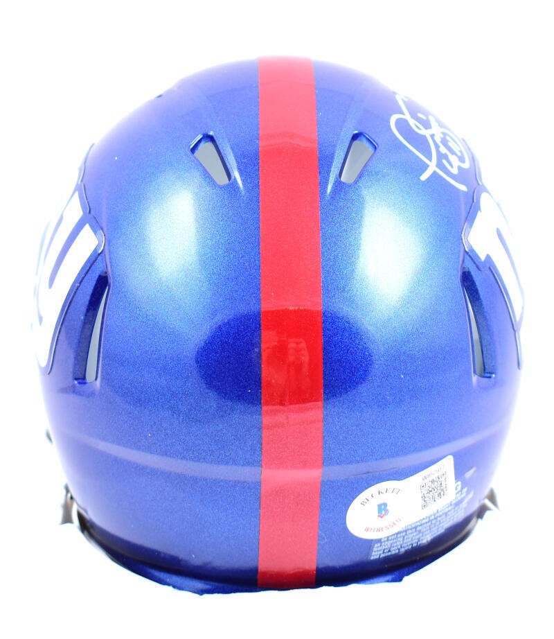 Phil Simms Autographed New York Giants White Speed Mini Helmet