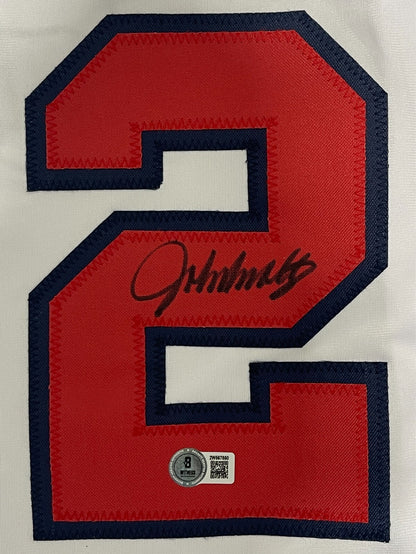 John Smoltz Signed Atlanta Braves Custom Jersey (Beckett Witness COA)