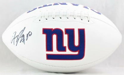 Jeremy Shockey Autographed New York Giants Black Logo Football